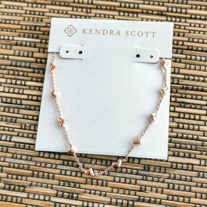 Kendra Scott Haven Heart Strand Necklace in Rose Gold